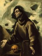 El Greco El Greco. Saint Francis Receiving the Stigmata oil painting on canvas